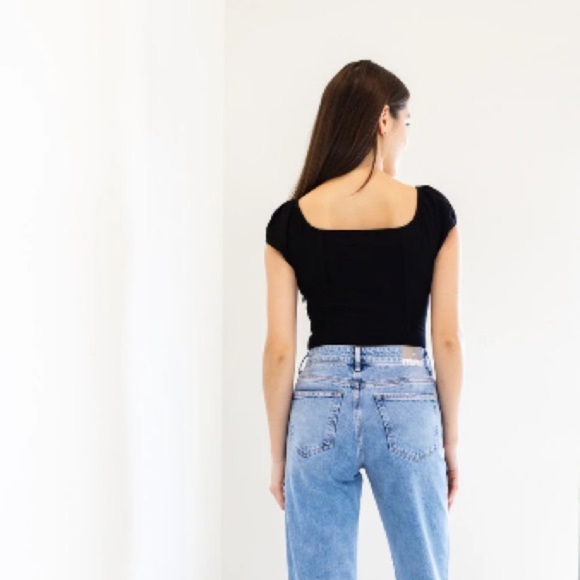 PRIV Nola Sleeveless Bodysuit in Black- Size Small - Picture 4 of 14